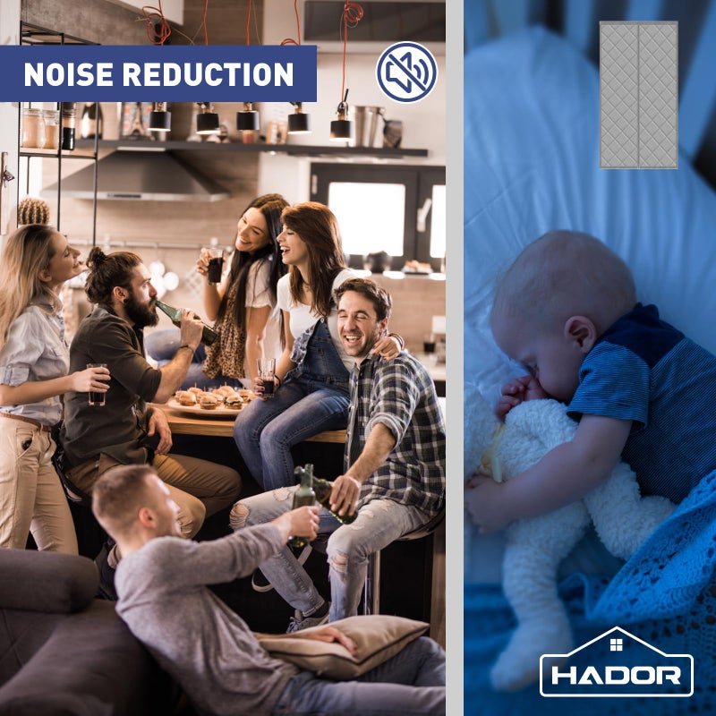 HADOR Magnetic Thermal Insulated Door Cover Curtain  Ultra-Durable Doorway Curtain 30"" x 80""  Temporary Door Insulation to Keep Warm in Winter and Cool in Summer  Soundproof Windproof Door Blanket - Image 4